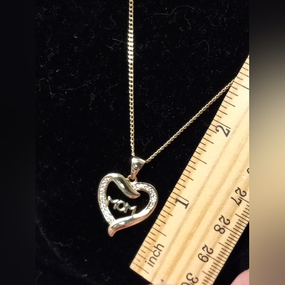 Necklace Set Mom and Heart Pendant Woman Gold Layered/Oro Laminado - Picture 6 of 12